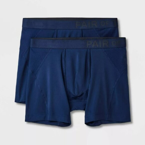 Pair of Thieves Men's SuperCool Boxer Briefs 2pk Dark Navy - Picture 1 of 4
